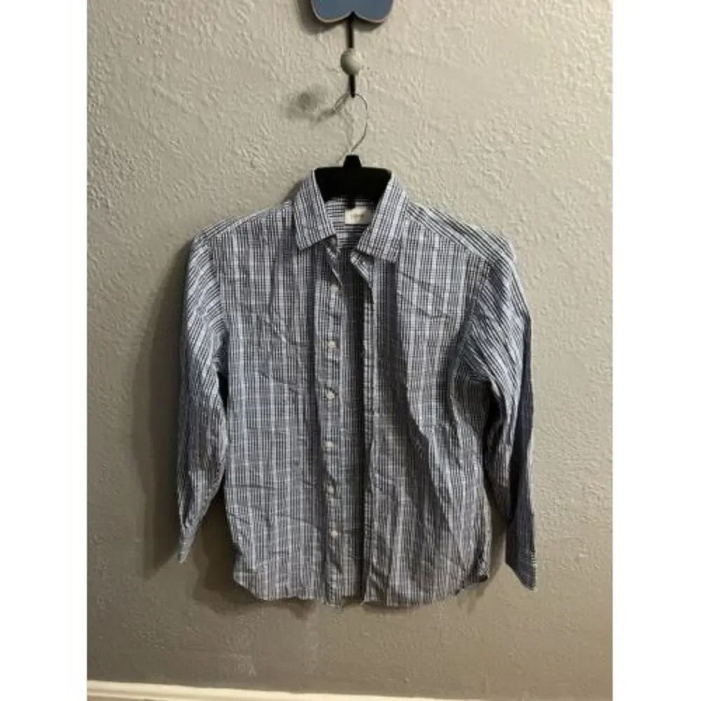 J Crew Men's Plaid Button Up Long Sleeve Shirt‎ Size Xsmall